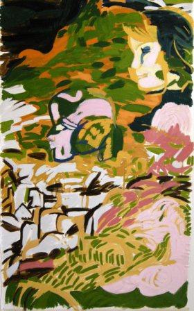 Flora & Fauna 1 Oil on canvas, H153cm x W86cm