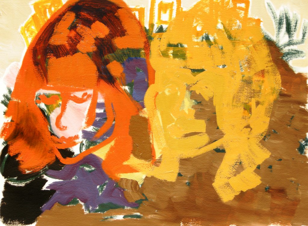 Oil on primed watercolour paper H 56cm x W 76cm