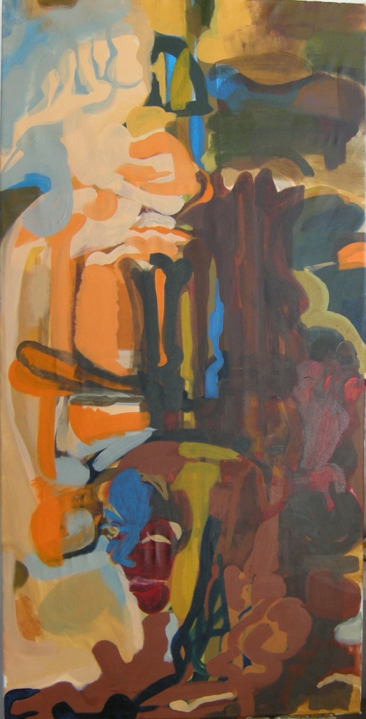 Oil on canvas H 150cm x W 75cm