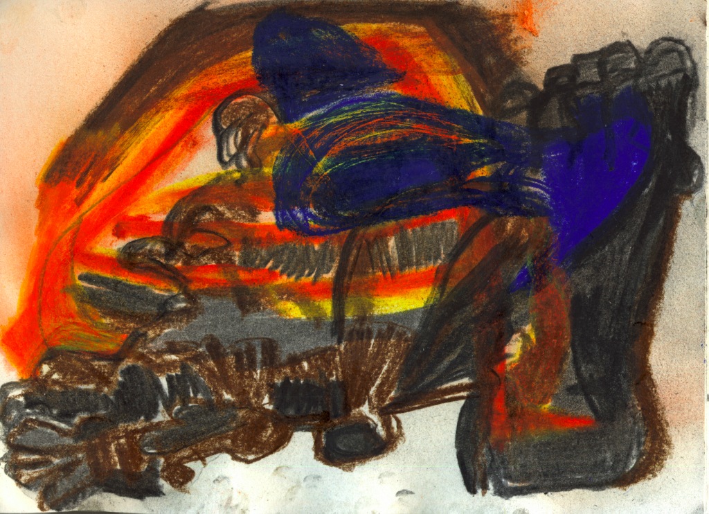 Pastel drawing H 21cm x W 29cm