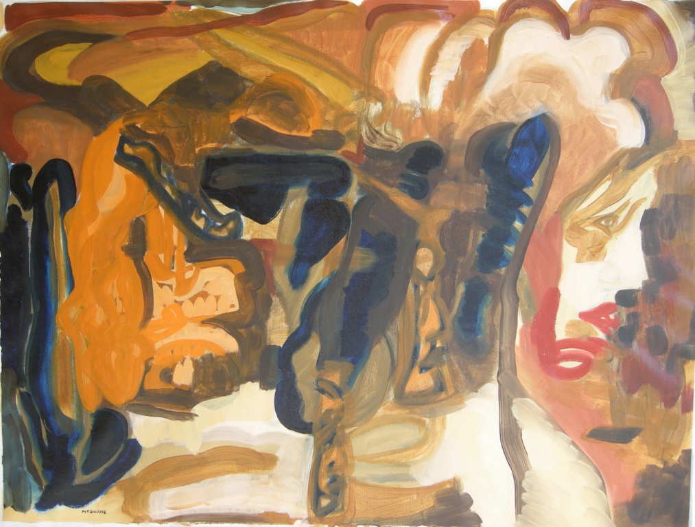 Oil on canvas, H 75cm x W 100cm