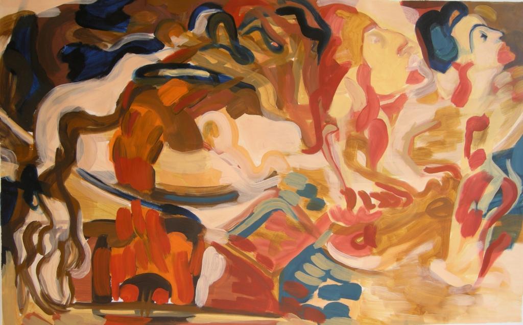 Victoria Ballant, Oil on canvas, H65cm x W 105cm