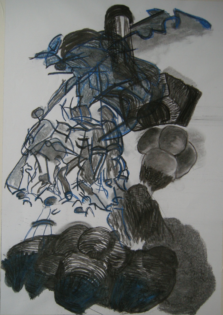 ephemeral 8th draft, Drawing H 80cm x W 56cm