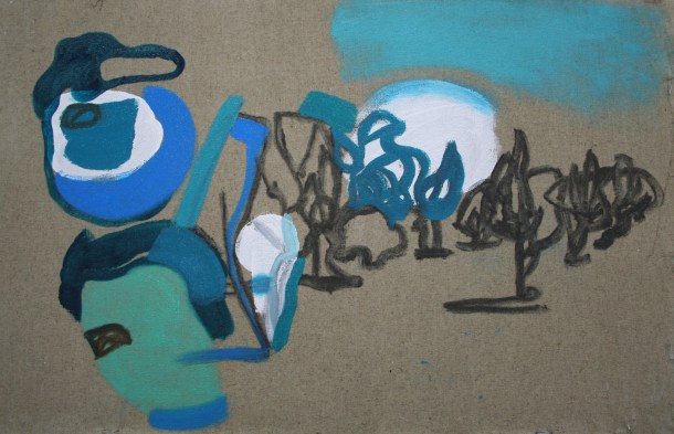 Oil on linen, H 30cm x W 50cm