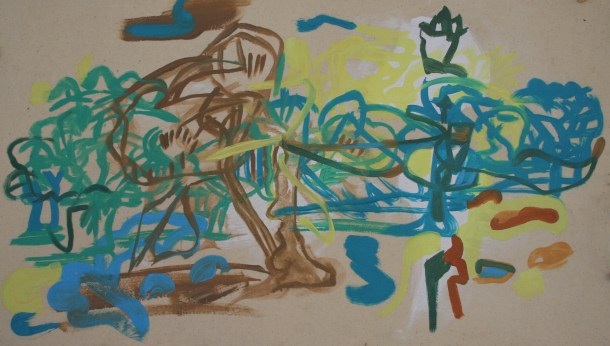 Oil on canvas, H 41cm x W 70cm