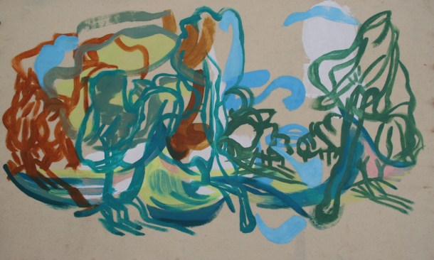 Oil on canvas H 40 x W 75