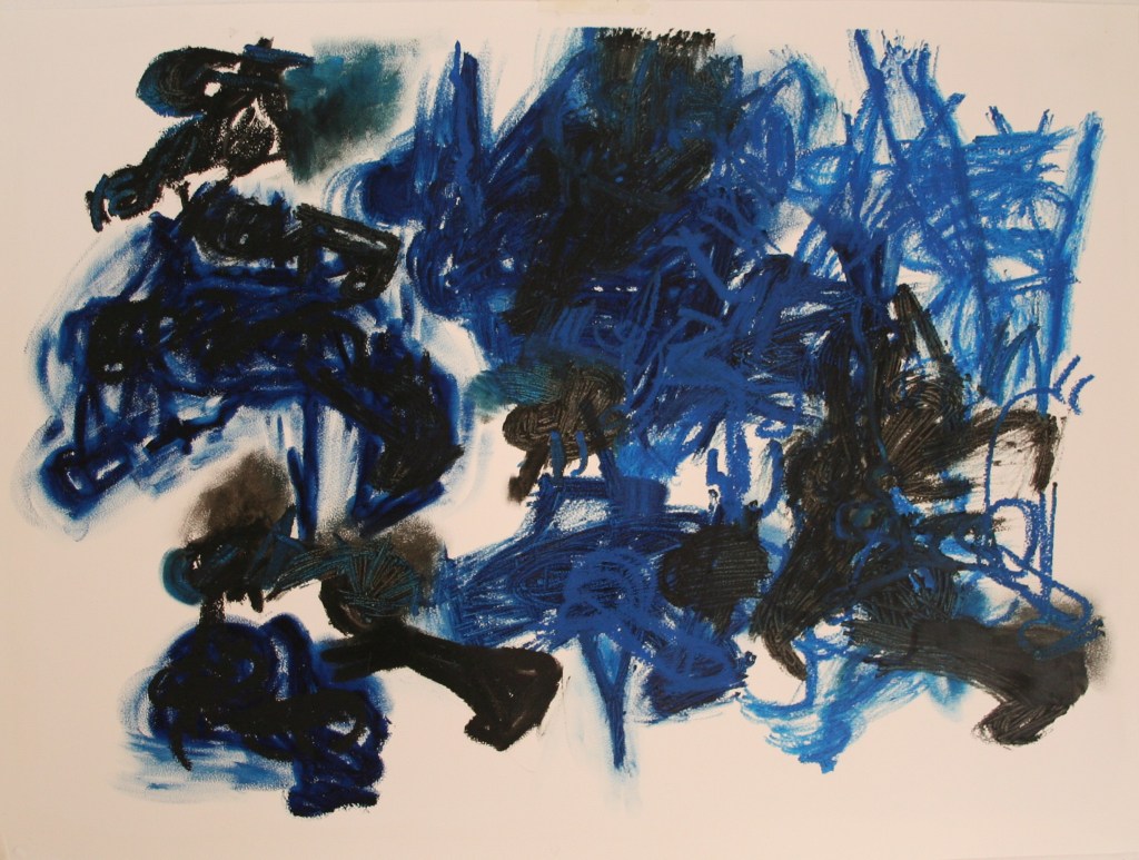 Drawing, Oil Bar on primed paper, H 55cms W 75cms