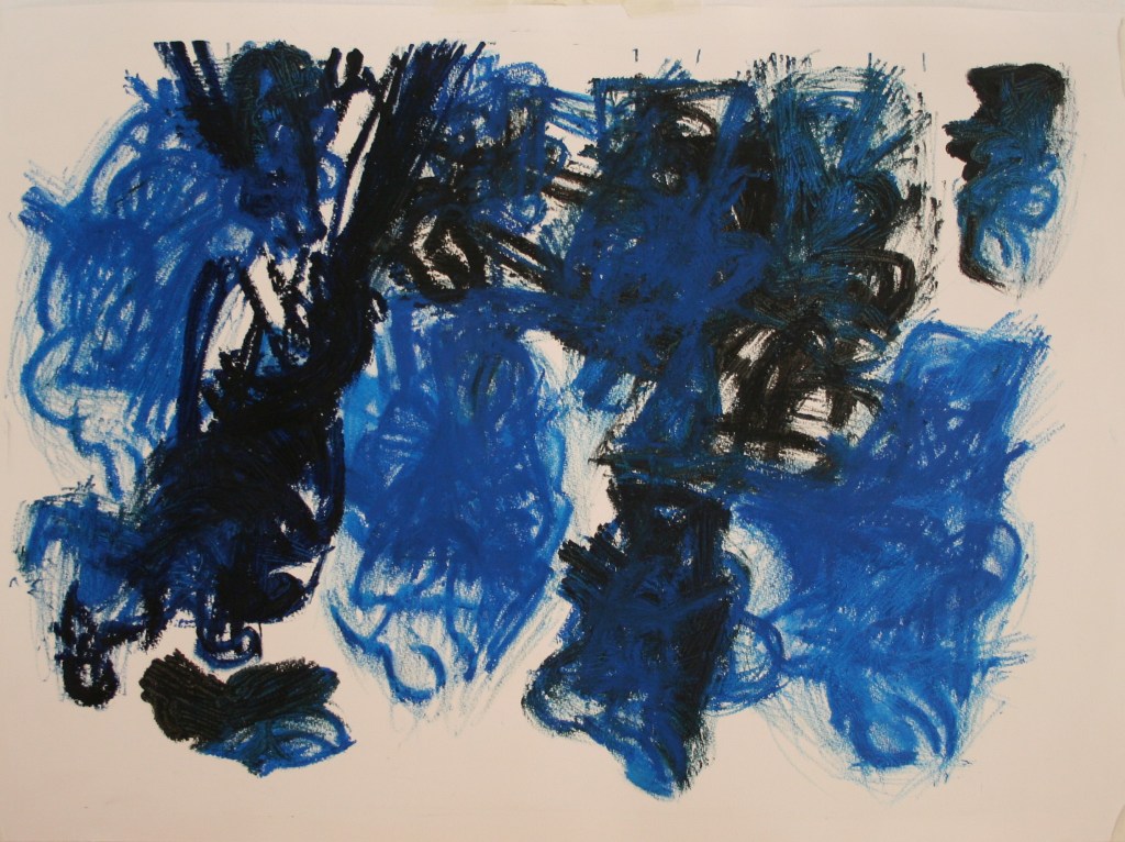 Drawing, Oil Bar on primed paper, H 55cms W 75cms