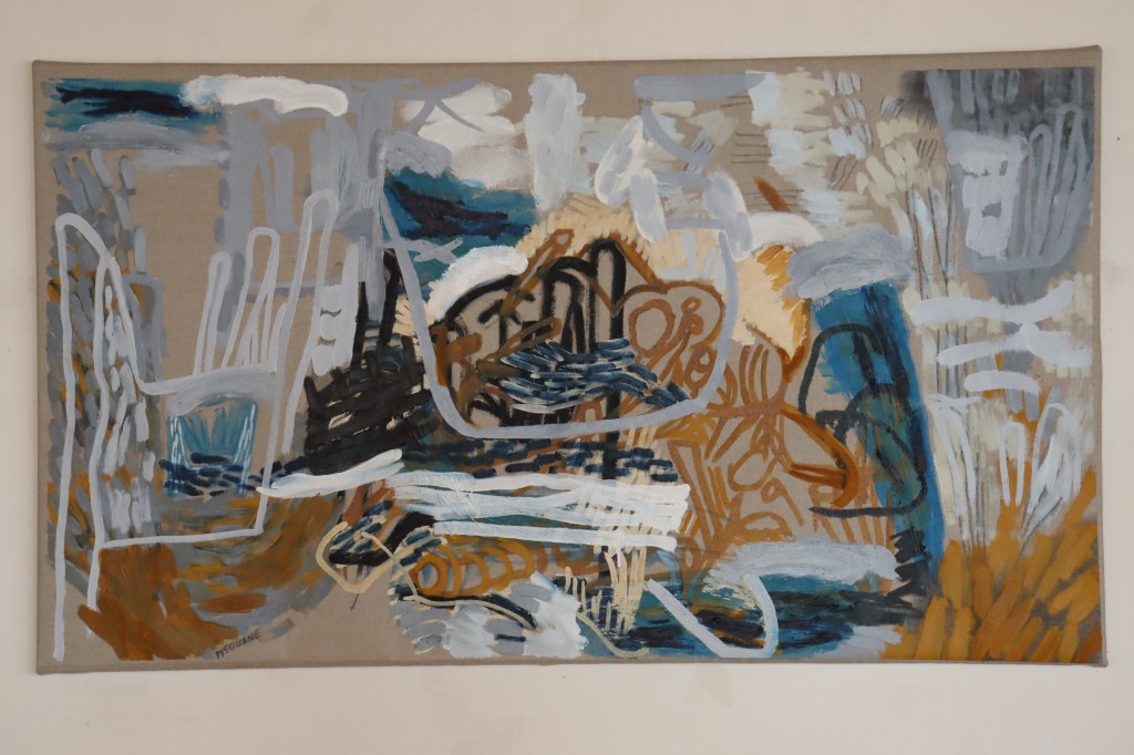 "Measure of Four 1", oil on linen, 56 cms x 96 cms (22” x 38”) (2024)